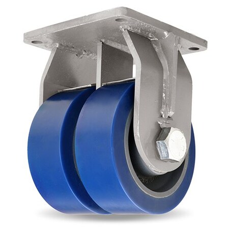 Hamilton Dual Whl Caster, Polyurethane, 8in, 7000 lb R-MDD-83SYT