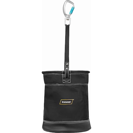 Ironwear Nylon Hoist Bucket Tool Bag w/ Auto Locking Carabiner 2890