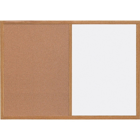 Mastervision MasterVision Maya Series Combo Whiteboard/Cork Board, Wall Mount, 36"x48", Wood Frame MX141212319