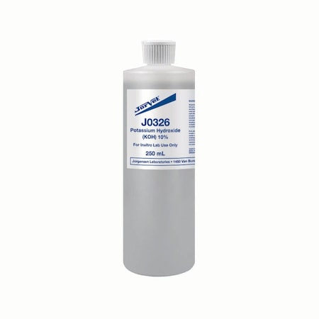 Jorgensen Laboratories Potassium Hydroxide 10%, 250mL J0326