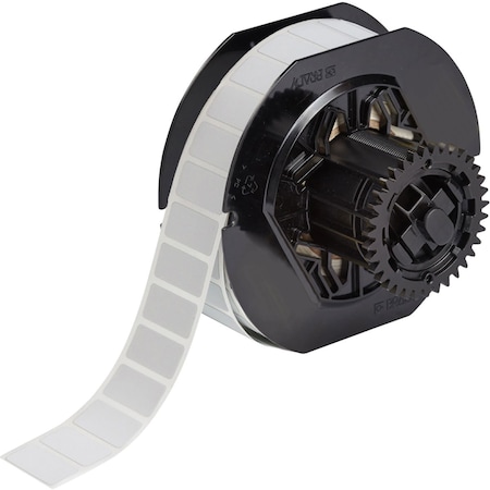 Brady B33 Series Metallized Polyester Permanent Labels 0.5in H x 1in W LGT GR 2500/RL B33-59-486