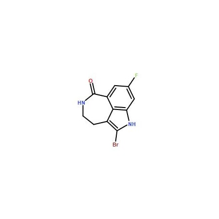 Ak Scientific 2-Bromo-8-fluoro-1, 3, 4, 5-tetrahydro-6H-azepino[5, 4, 3-cd]indol-6-one (5g), CAS 283173-80-8 0017AP-5g