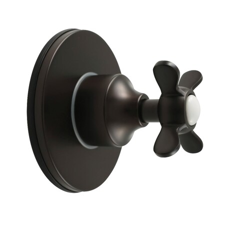 Kingston Brass Single-Handle Six-Way Diverter Valve with Round Trim Kit, Oil Rubbed Bronze KS4035BEX