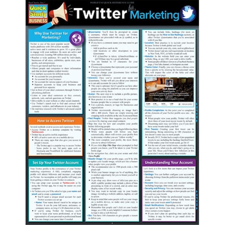 Barcharts Twitter Marketing Quickstudy Easel 9781423225997