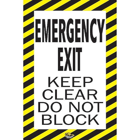 Mighty Line Floor Sign, 36 in H KCEE2436