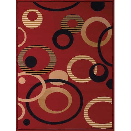 United Weavers 2 ft. 3 x 7 ft. 2 in. Dallas Hip Hop Runner Rug, Red 851 10430 28A