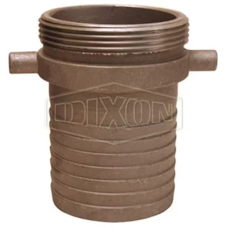 Dixon King Short Shank Suction Coupling, 4 in Nominal, NPSM End Style, 5-27/32 in L, Domestic MA400