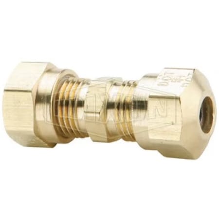 Dixon Air Brake Union, 13/16-18 x 5/8 in, Straight Thread x Tube, Brass, Domestic 62NAB10