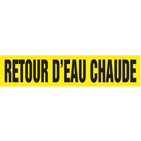 Accuform FRENCH PIPE MARKER RETOUR D ft EAU CRPK427STC