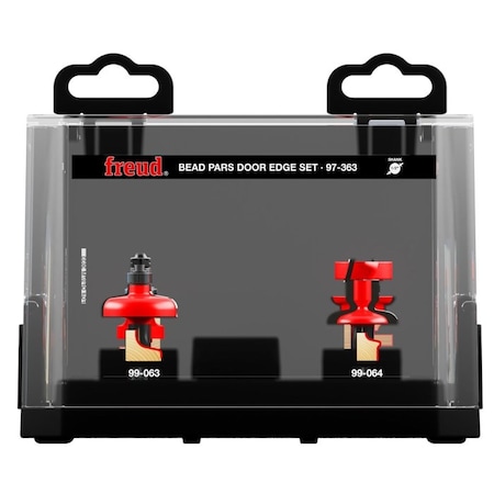 Freud 3 Piece Premier Adjustable Bead Door Edge Router Bit Set 97-363