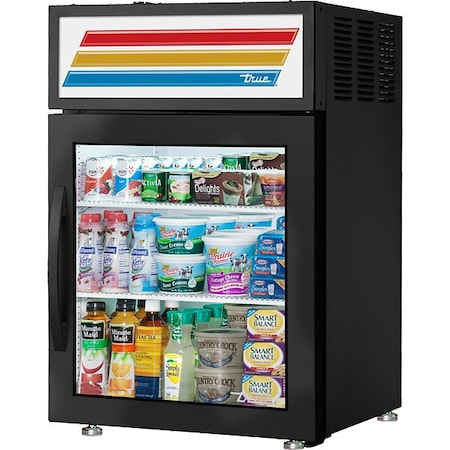 True Refrigeration Freezer Merchandiser, 36 1/4 in H, Black GDM-05-HC~FGD01