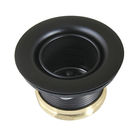 Kingston Brass Stainless Steel Bar Sink Basket Strainer, Matte Black K451BMB