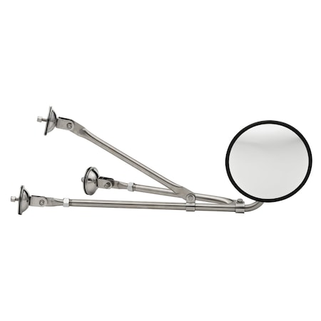 Grote Fender Mount Mirror, Stainless Steel 28443