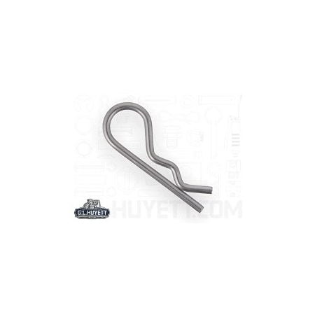 Huyett Bridge Pin, 302/304SS, .094 Wire Dia x 1.625 L x .375 In Eye Dia x Fits .25 to .5 Shft BPS-203