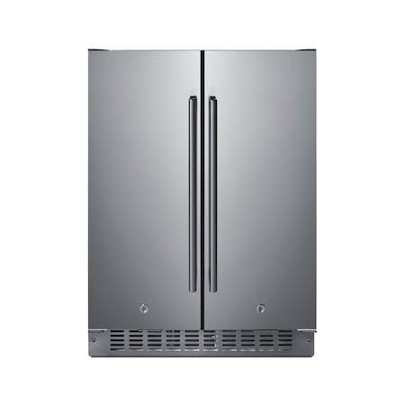 Summit 24in Wide Built-In Refrigerator-Freezer FFRF24SSCSS