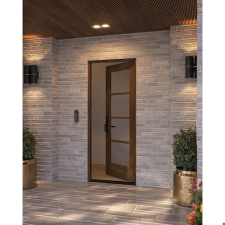 Doornmore G104, 33.75" x 82" ( 32" Door) Right Hand, Mahogany SDL 4 Lite Exterior Door G104-SW-3280_1_RI