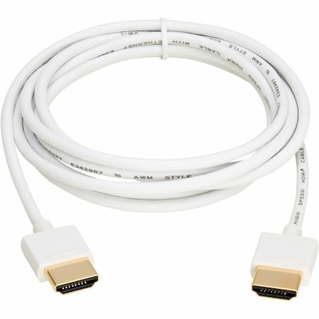 Eaton EATON, HDMI Cable, 6 ft, 4K, Male to Male P569-006-SLIM-W