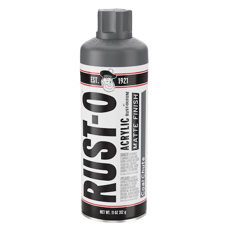 Rust-Oleum Rust-O Artist Spray Paint, Coal Chute, Matte, 11 Oz 392224