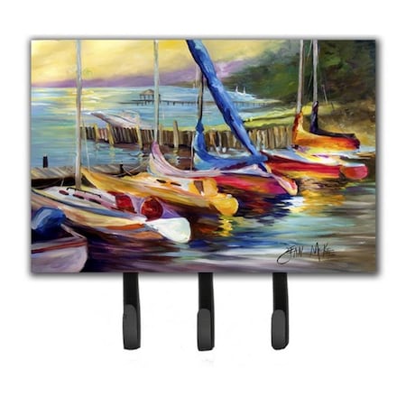 Carolines Treasures Sailboats At Sunset Leash and Key Holder JMK1036TH68