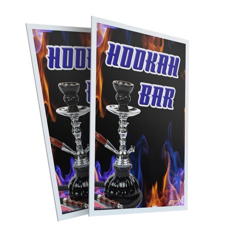 Signmission Hookah Bar, Plastic Signs Only 24 Inch x 36 Inch, Corrugated Plastic, 2PK CSB-2436-2PACK-Hookah Bar