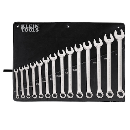 Klein Tools Combination Wrench Set, 14-Piece 68406