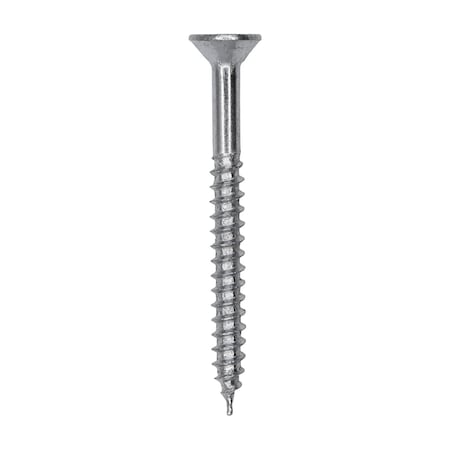 Auveco 8 x 1 3/4in Phillips Flat Head Wood Screw Zinc, 100PK 9568