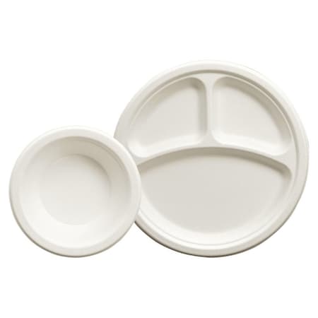 Empress Earth Disposable Fiber Plate, 9" dia, PK500 EPL-09-PF