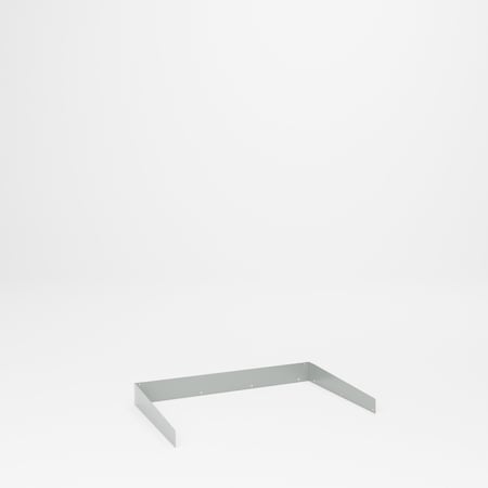 Pucel Side and Back Stop, 48in L x 30in D, Gray 3048