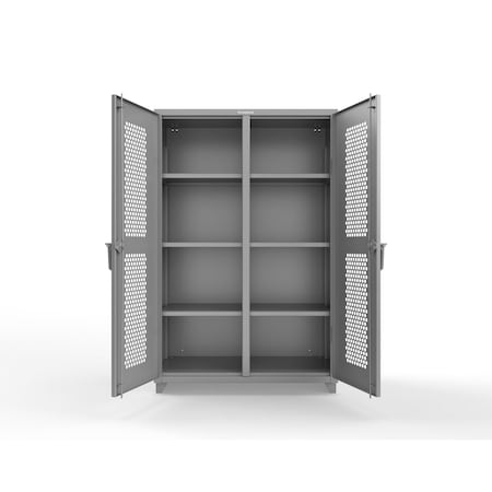 Strong Hold 14 GA Extra Heavy Duty Double Shift Ventilated (Hex) Cabinet 46-DS-H-246-L