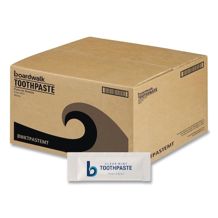 Boardwalk Toothpaste, Peppermint, 0.15 oz Sachet, 1000PK TPASTEMT