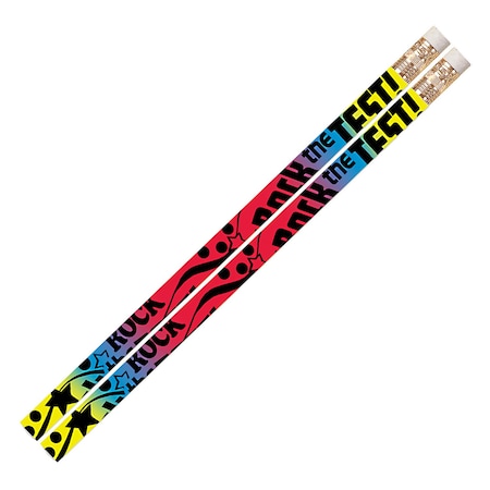 Musgrave Pencil Co Rock The Test Motivational Pencils, 144PK MUS2319D