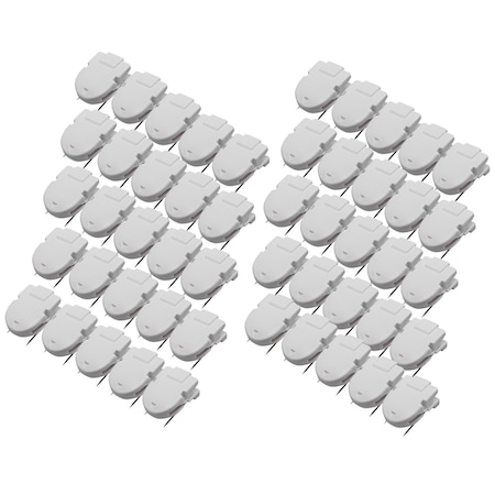 Advantus Wall Clips For Fabric Panels, White, 40 Sheet Capacity, 50PK 75342