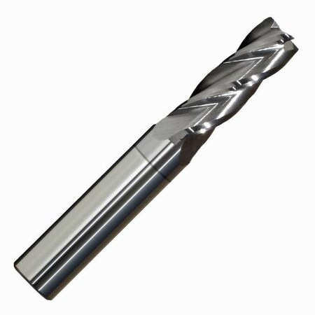 Monster Tool 4 Flute Long End Mill, 3/4in diameter, Single End Square, 5in overall lgth, TiCN Finish 215-001082