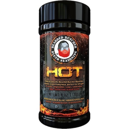 Bearded Butcher Hot-6OZ Seasoning, Hot Blend, 6 oz BB-0437