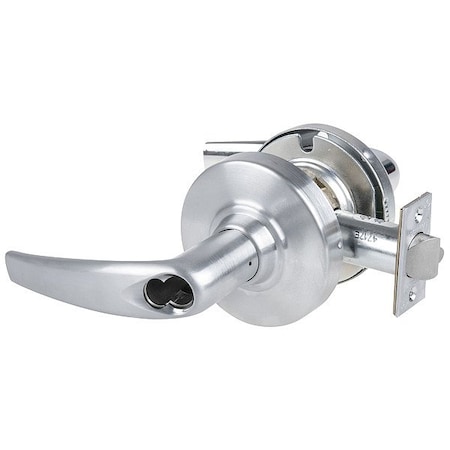Schlage Door Lever Lockset, Steel, Non Keyed ALX80B ATH 626