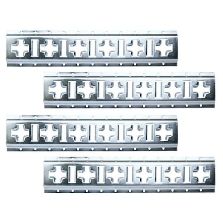 Mytee Products Horizontal and Vertical Cross Style E Track 2 ft. Galvanized, 4PK ETKC2x4