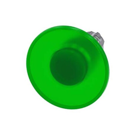 Siemens Illuminated mushroom pushbutton, 22 mm, round, metal, shiny, green, 60 3SU1051-1CA40-0AA0