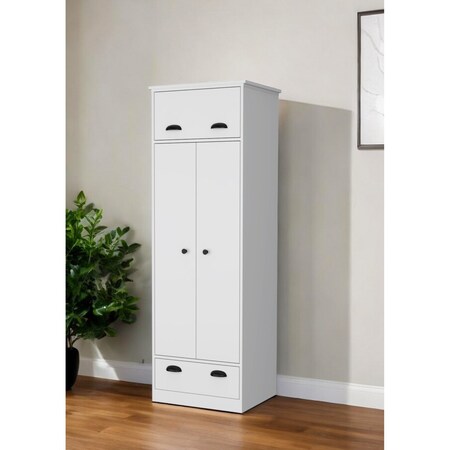 Homeroots 23" White Drawer Combo Dresser 534918