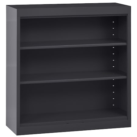 Sandusky Lee Bookcase, 3 Shelf, 36"Wx12"Dx36"H, Black BA20361236-09