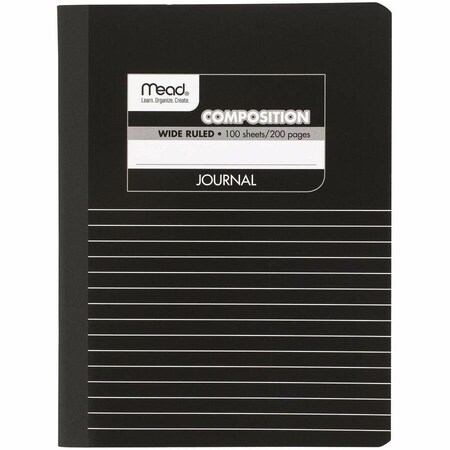 Mead Square Deal Black Marble Journal, Black MEA09920