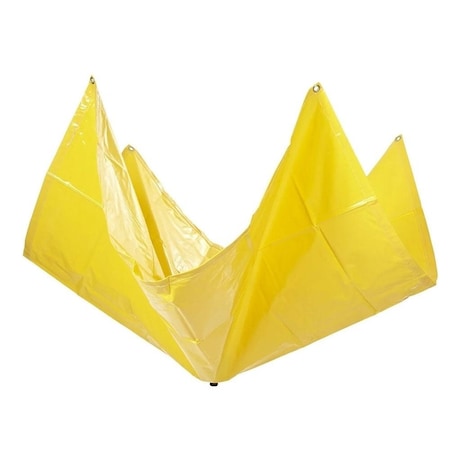 Mytee Products 20ft x 20ft Drain Tarp - Roof Ceiling Leak Drip Diverter Tarp Heavy Duty - Yellow DD20-20