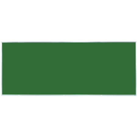 Aarco Porcelain on Steel Chalkboard Sating Anodize Aluminum Frame 48"x120" Green DS48120G