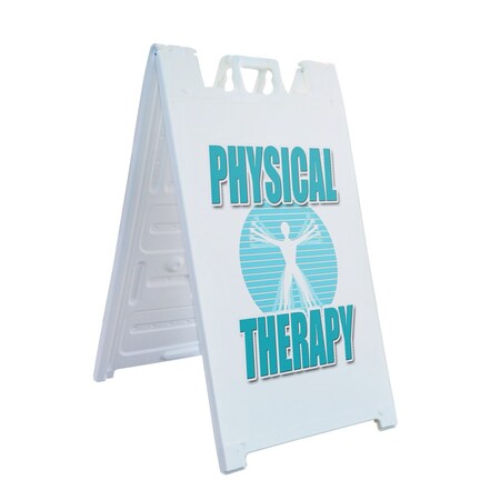 Signmission Physical Therapy, A-Frame & 2 Sign Inserts, Heavy-Duty Plastic Frame SBHD-C-2436-Physical Therapy
