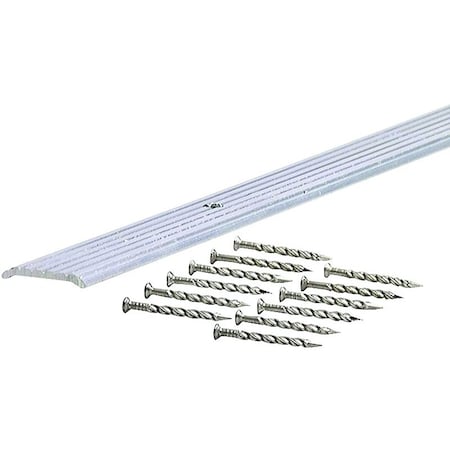 M-D Building Products Seam Binder, 36 in L, 3/4 in W, Fluted Surface, Aluminum, Mill/Silver 78048