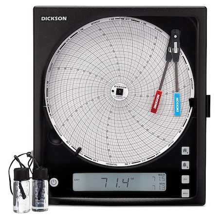 Dickson Circular Chart Recorders, 8" dia. KT8-21*NoCal