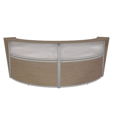 Regency Reception Desk, Steel Frame, 124 1/4 in W 77312NO