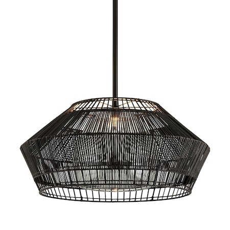Troy Lighting Hunters Point 1 Light Chandelier 36 In. Espresso F6725