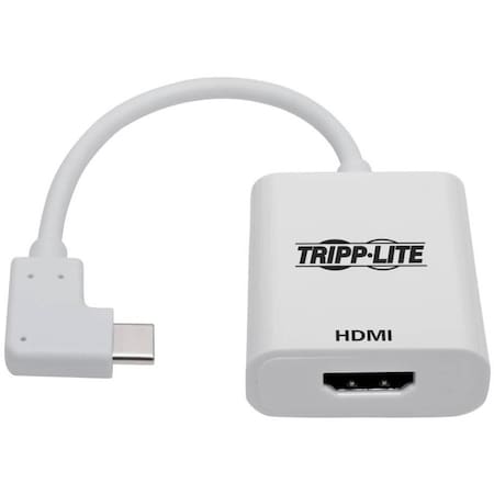Tripp Lite RIGHT-ANGLE USB-C TO HDMI ADAPTER CABLE M/F - 3.1, GEN 1, THUNDERBOLT 3, 4096 U444-06N-HD4KRA
