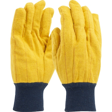 Pip Regular Grade Chore Glove w/Double Layer Palm, Single Layer Back and Nap-Out Finish, Knit Wrist, 12PK FM18KWK