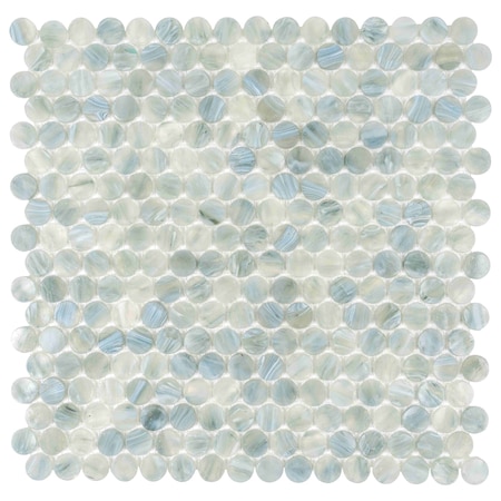 Apollo Tile Blue 12.2 in x 12.2 in Glass Glossy Floor and Wall Mosaic Tile 10.34 sqft/case, 10PK APLAPN8801A